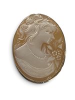 Spilla Mandile 1922 Donna Cammei  in Argento Conchiglia 2MSPCM187